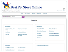 Tablet Screenshot of bestpetstoreonline.com